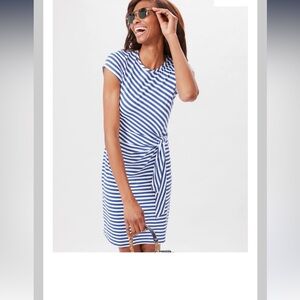 J. McLaughlin Elora striped side tie dress